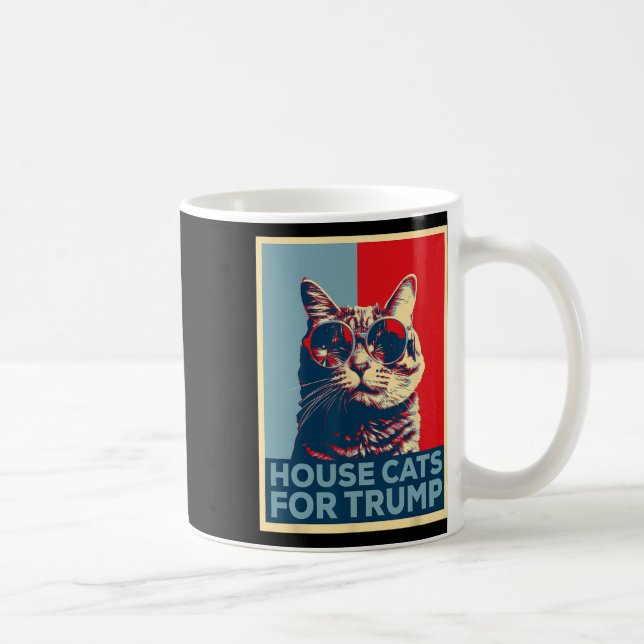 House Cats For Trump 2024  Coffee Mug (Right)