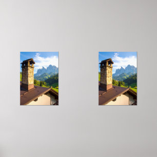 House chimney wall art sets