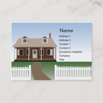 House - Chubby Business Card by ZazzleProfileCards at Zazzle