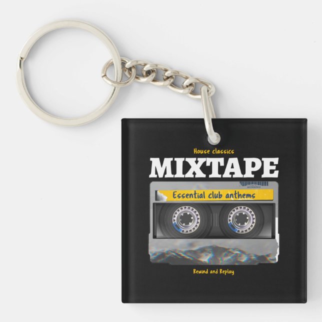 House Classics Mixtape Club Anthems Keychain (Front)