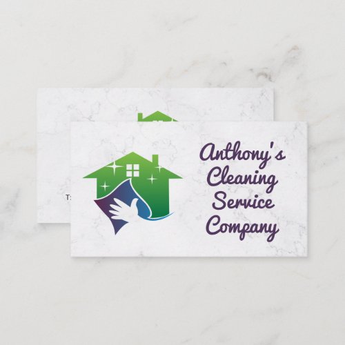 House Clean Cleaning Services Business Card