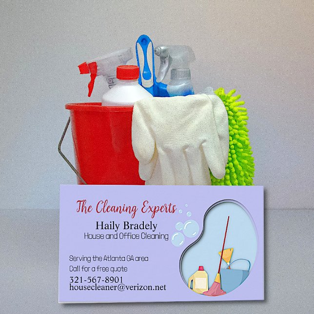 House Cleaner Business Card (Creator Uploaded)