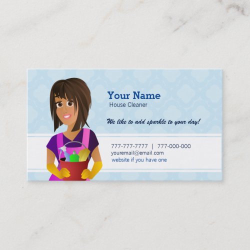 House Cleaner Business Cards