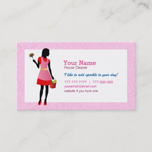 House Cleaner Business Cards