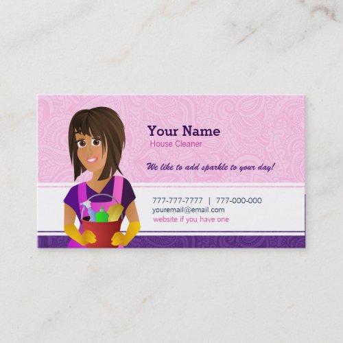 House Cleaner Business Cards