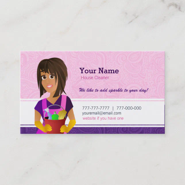 House Cleaner Business Cards | Zazzle