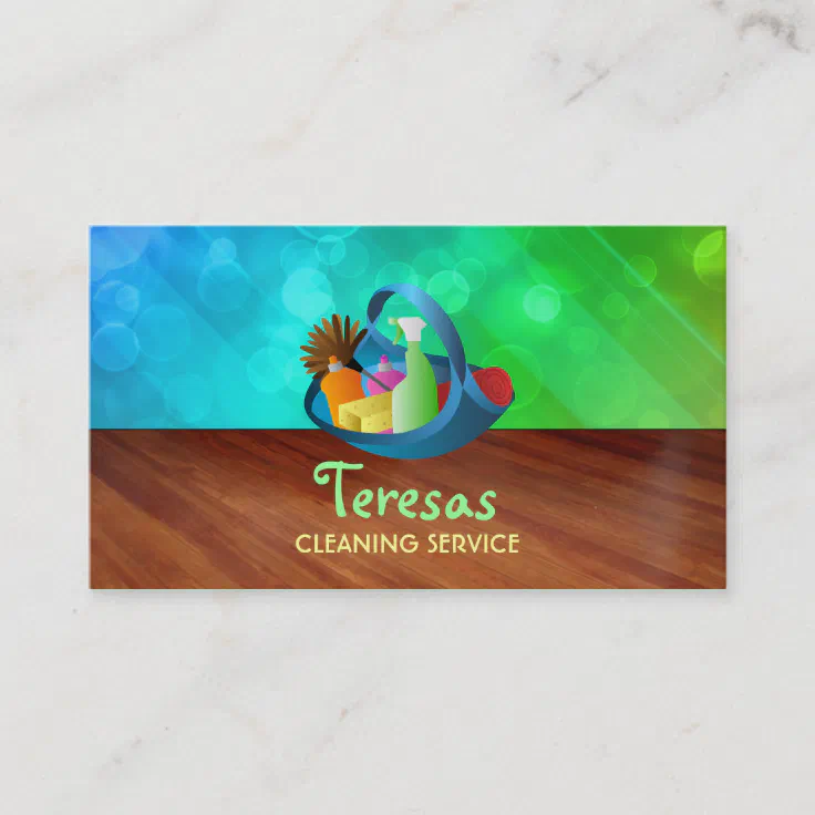 House cleaner business cards | Zazzle