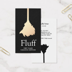house cleaning business card examples
