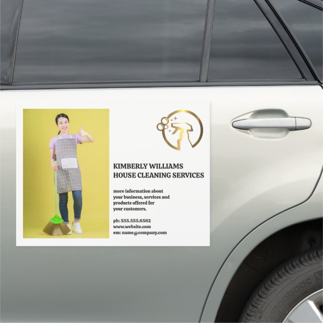 House Cleaner | Home Services | Maid Car Magnet (In Situ)