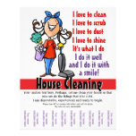 House Cleaner Promotional Flyer at Zazzle