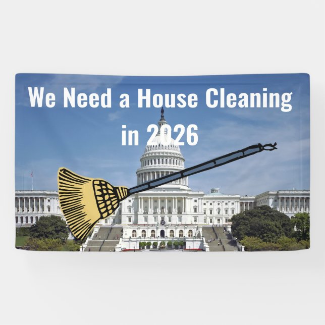 House Cleaning 2026 Election Banner (Horizontal)