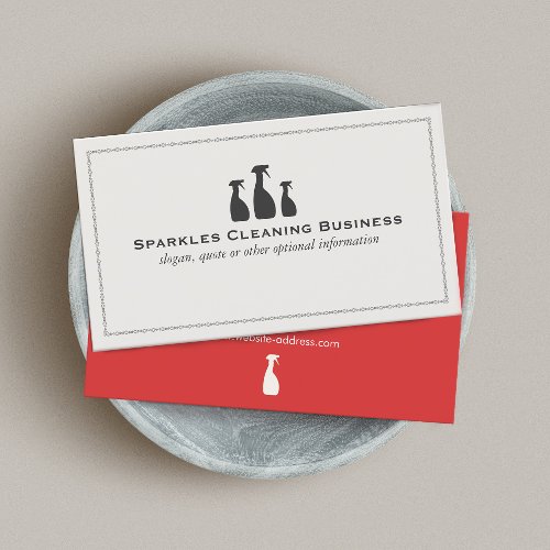 Elegant Cleaning Business Business Cards