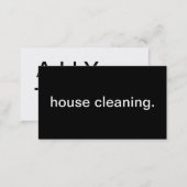House Cleaning Business Card (Front/Back)