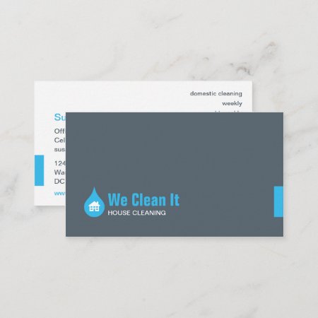 House Cleaning Business Card