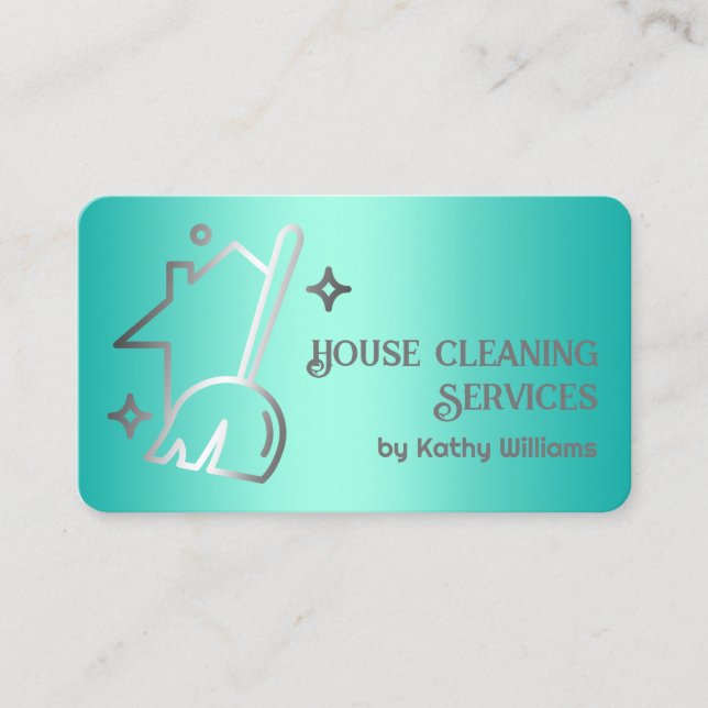 House Cleaning Business Card (Front)