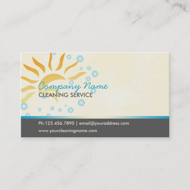 house cleaning business card (Front)