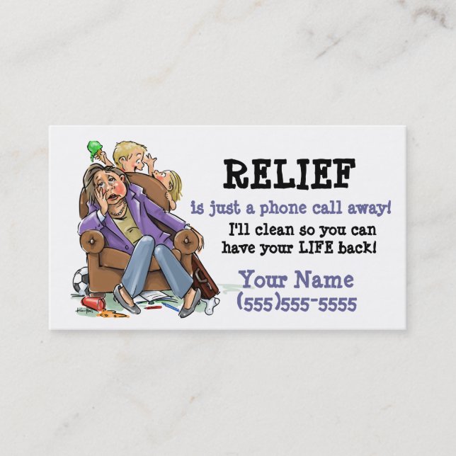 House cleaning business card_2 business card (Front)