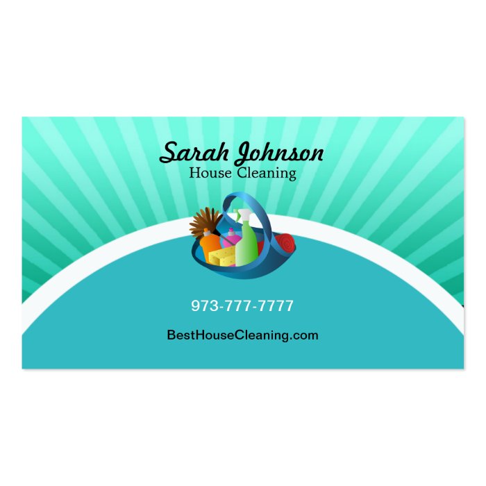 House Cleaning Business Card Template Zazzle