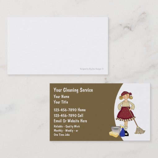 House Cleaning Business Cards | Zazzle