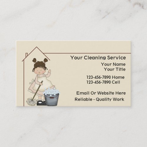 House Cleaning Business Cards