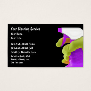 Cleaning Lady Business Cards & Templates | Zazzle