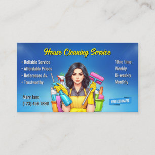 House Cleaning Business Cards