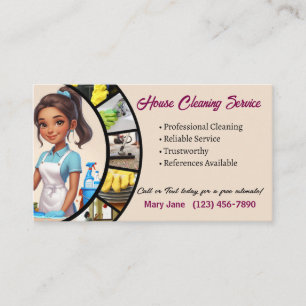 House Cleaning Business Cards