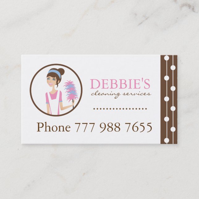 House Cleaning Business Cards (Front)
