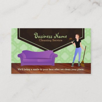 House Cleaning Business Cards by MsRenny at Zazzle