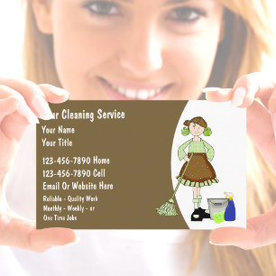 House Cleaning Business Cards