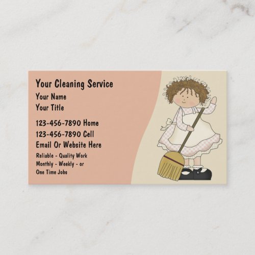 House Cleaning Business Cards