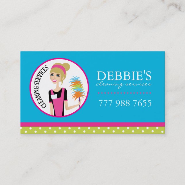 House Cleaning Business Cards (Front)