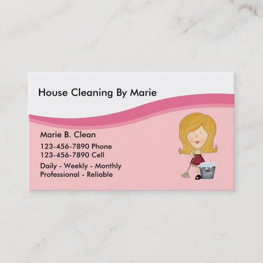 House cleaning Business Cards | Zazzle.com