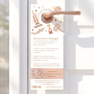 House Cleaning Business Maid Service Advertising Door Hanger