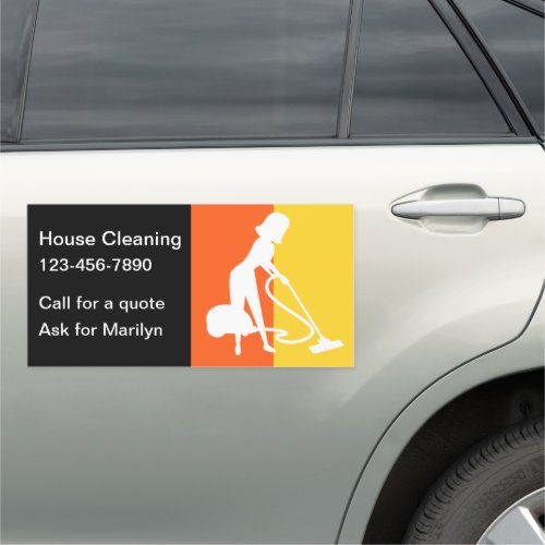  House Cleaning Car Advertising Magnets
