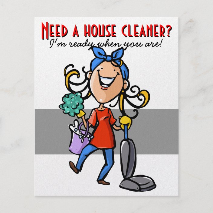 House Cleaning, Custom business promotional. Flyer Zazzle