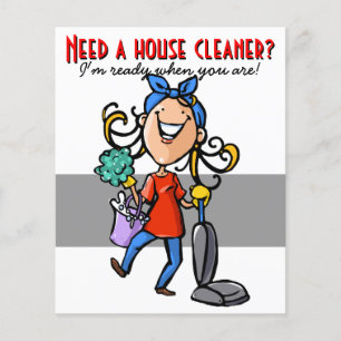 House Cleaning, Custom business promotional. Flyer
