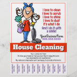 House Cleaning Custom Promotional Flyer at Zazzle