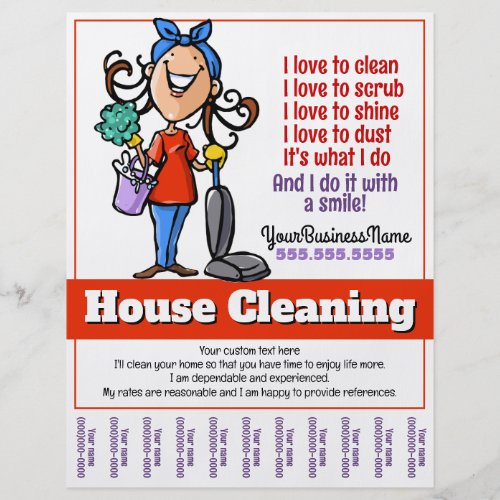 House Cleaning Custom Promotional Flyer