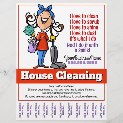 House Cleaning Custom Promotional Flyer