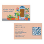 House Cleaning Cute Front Door Custom QR Code
