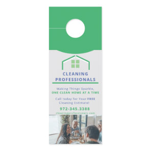 House Cleaning Detail Photo  Door Hanger