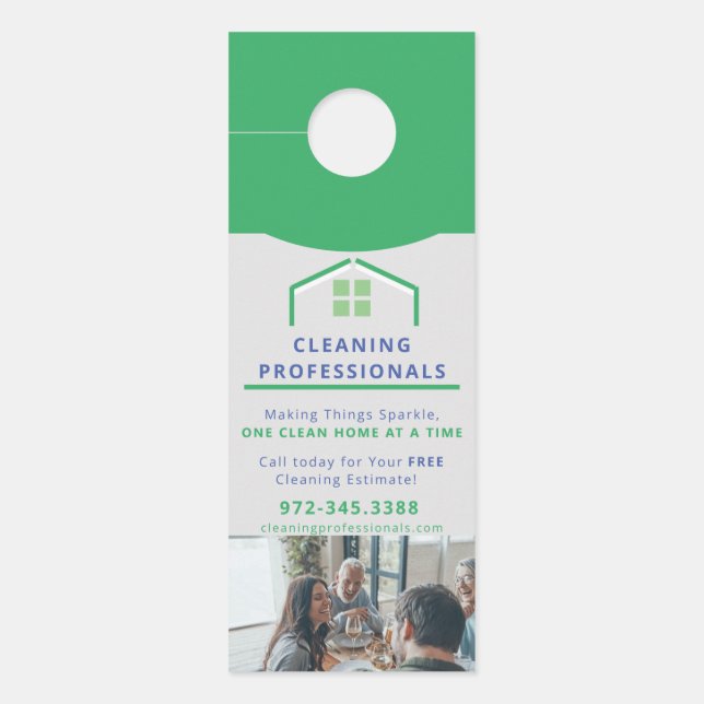 House Cleaning Detail Photo  Door Hanger (Front)