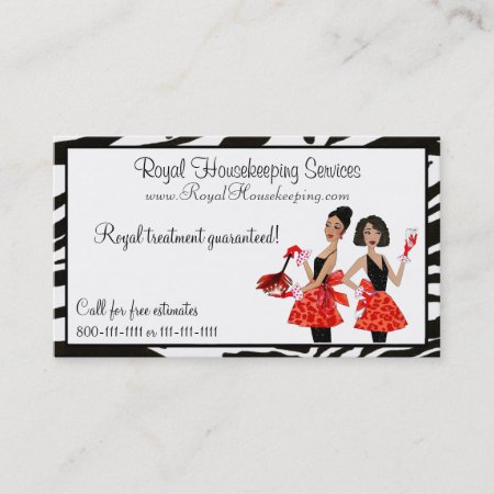 House Cleaning Diva Business Cards