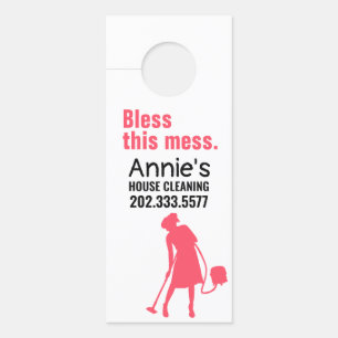 House Cleaning Door Hanger