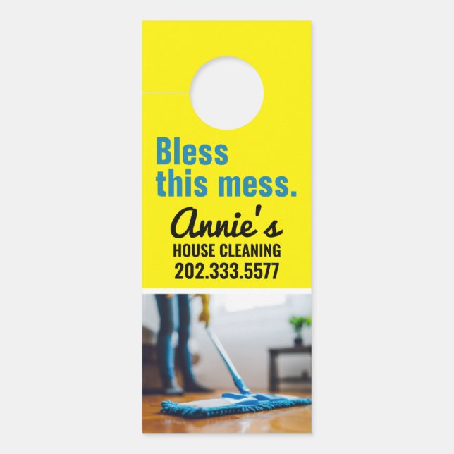 House Cleaning Door Hanger (Front)