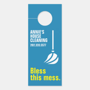 House Cleaning Door Hanger