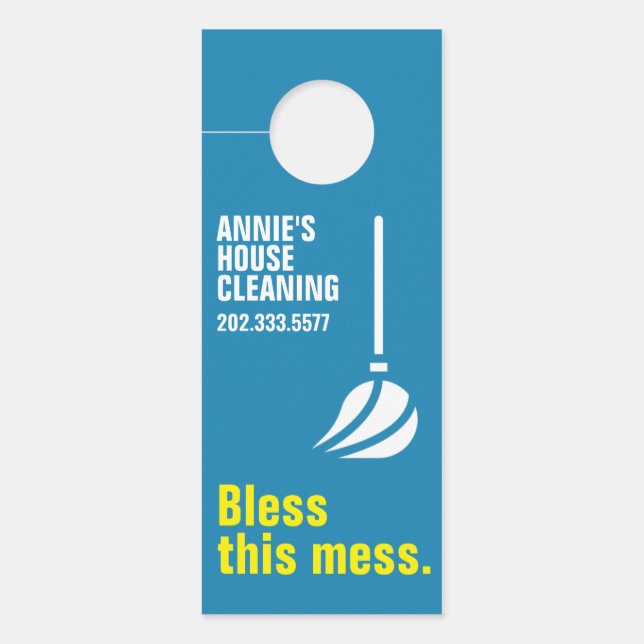 House Cleaning Door Hanger (Front)