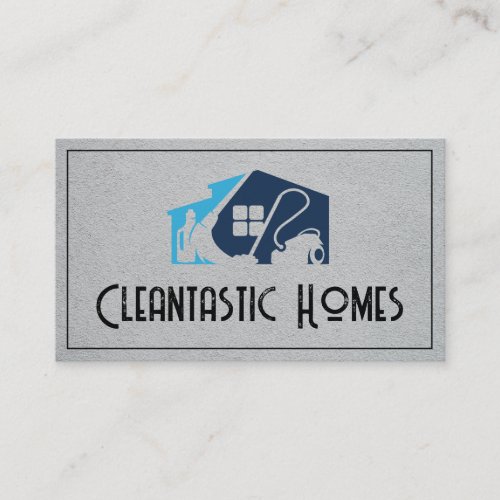 House Cleaning Equipment  Cleaning Logo Business Card