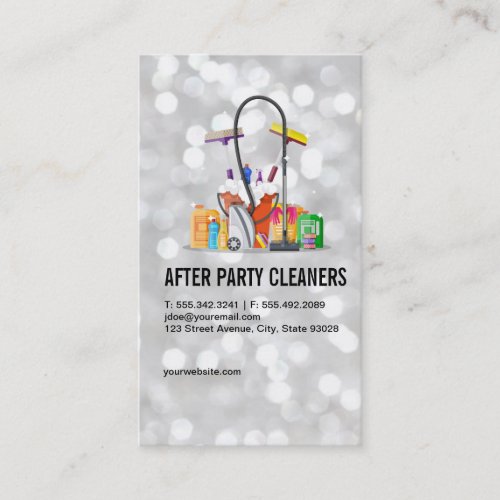 House Cleaning Equipment | Home Services Business Card
